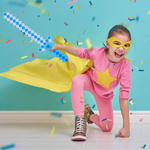 MIECZ ŚWIECĄCY Z GRY MINECRAFT DUŻY DŁUGI DŹWIĘKI 61CM PIXEL PODŚWIETLANY