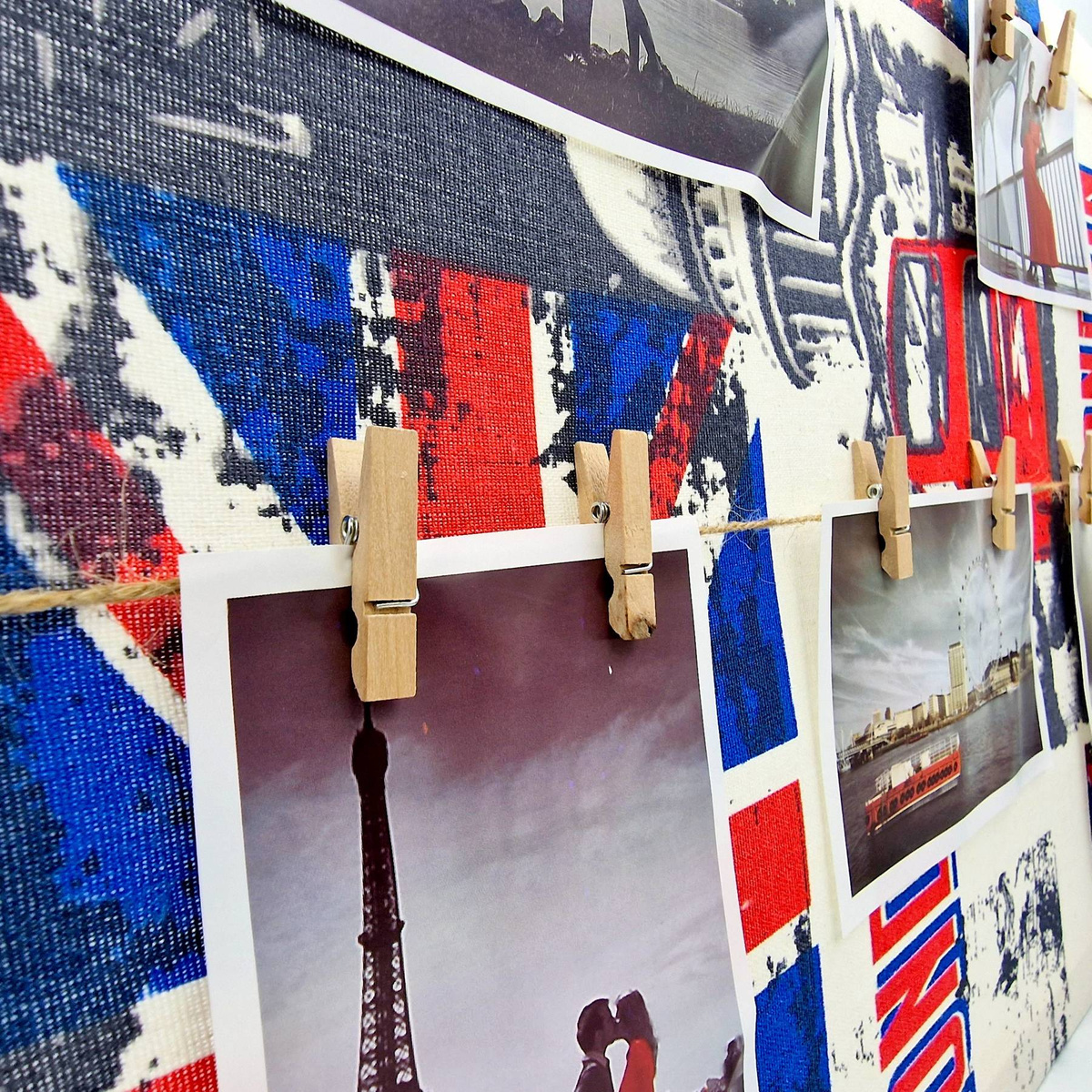 RAMKA NA 5 ZDJĘĆ MULTIFOTO KOLAŻ ANTYRAMA W STYLU URBAN MOTYW LONDYN PARYŻ