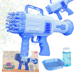 PISTOLET NA BAŃKI MYDLANE MASZYNKA WYRZUTNIA BANIEK MYDLANYCH BAZOOKA PŁYN