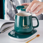 PODGRZEWACZ DO KUBKA KAWY HERBATY ZESTAW 5w1 Kubek z Podgrzewaczem