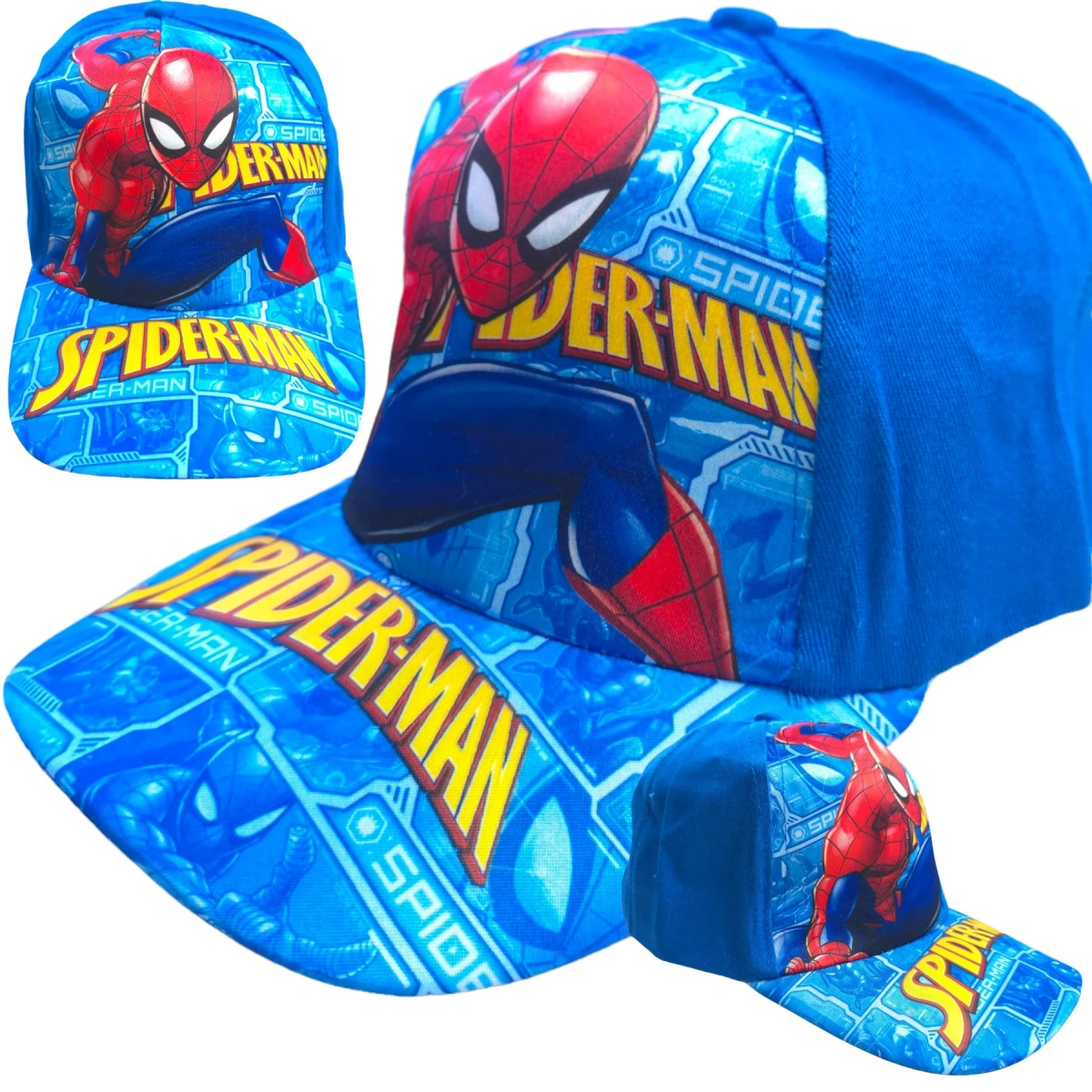 CZAPKA Z DASZKIEM DLA DZIECI SPIDERMAN BEJSBOLÓWKA LETNIA DZIECIĘCA 4-8 LAT