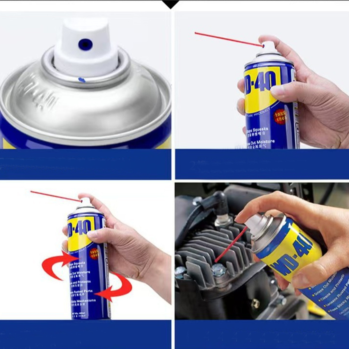 WD-40 UNIWERSALNY ŚRODEK DO SMAROWANIA OCHRONY I CZYSZCZENIA DO SAMOCHODU