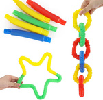 RURKA RURKI RURY SENSORYCZNE ANTYSTRESOWE XXL TUBA TUBY GNIOTEK DŁUGI 66 CM