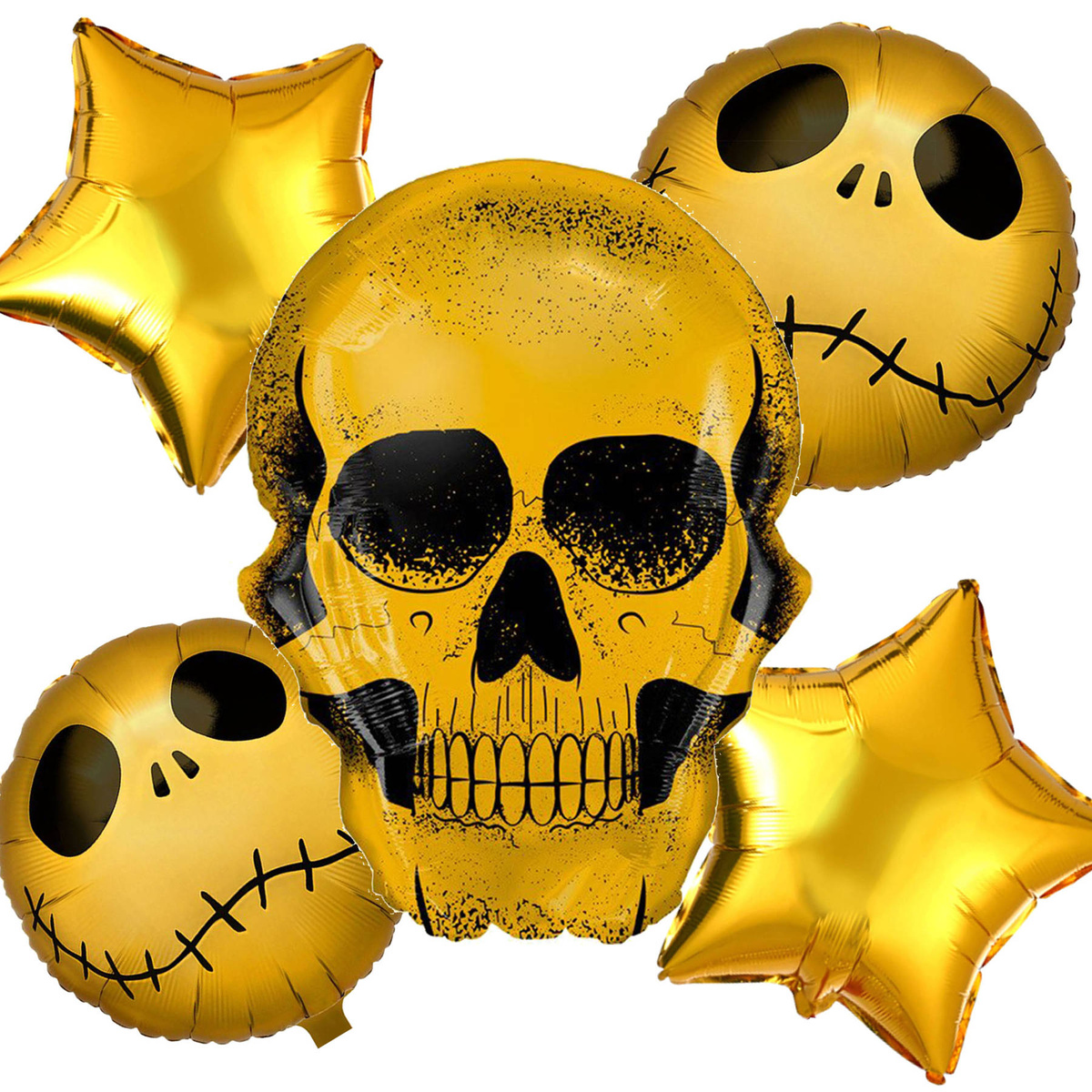 BALONY NA HALLOWEEN ZESTAW BALONÓW MIASTECZKO HALLOWEEN JACK NA IMPREZĘ 