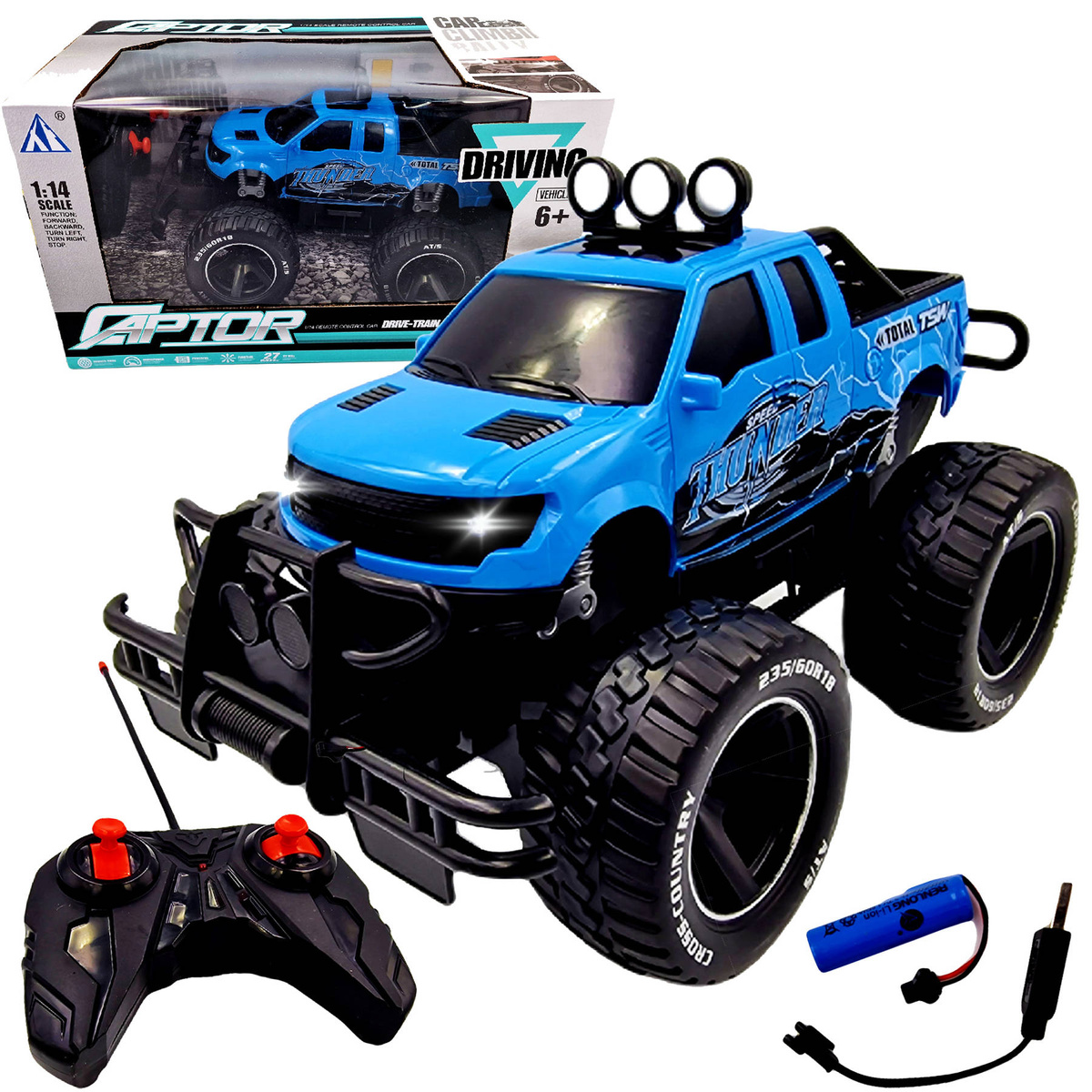 ZDALNIE STEROWANY SAMOCHÓD TERENOWY DUŻY AUTO RC