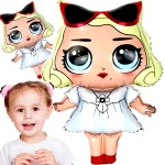 BALON LOL SURPRISE FOLIOWY POMPOWANY HELEM DUŻY NA URODZINY IMPREZĘ 78cm