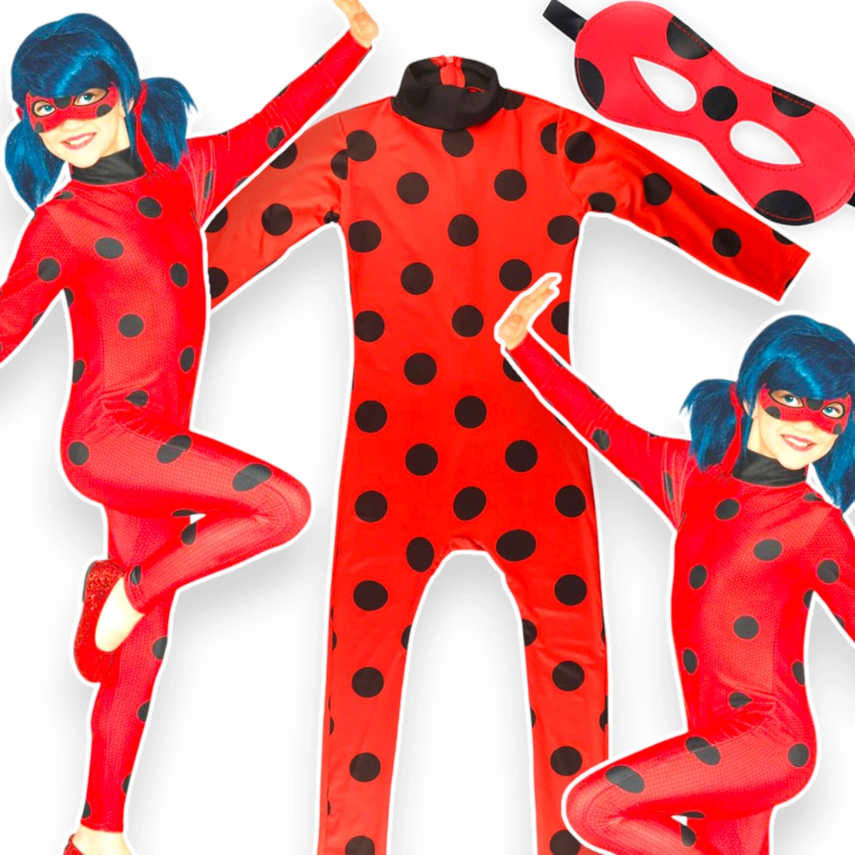 STRÓJ BIEDRONKA PRZEBRANIE MIRACULUM KOSTIUM NA BAL OPASKA 116-122