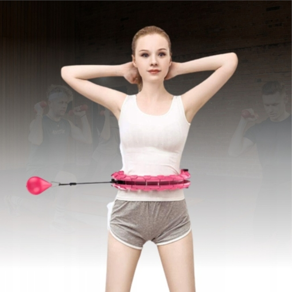 HULA HOP Z OBCIĄŻENIEM WYPUSTKAMI MASAŻ ODCHUDZAJĄCE SMART 24 SEKCJE 50-107