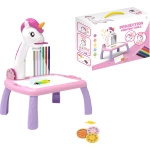 MAGICZNY STOLIK DO RYSOWANIA Z PROJEKTOREM TABLICA DUŻA ŚWIECI STÓŁ BIURKO