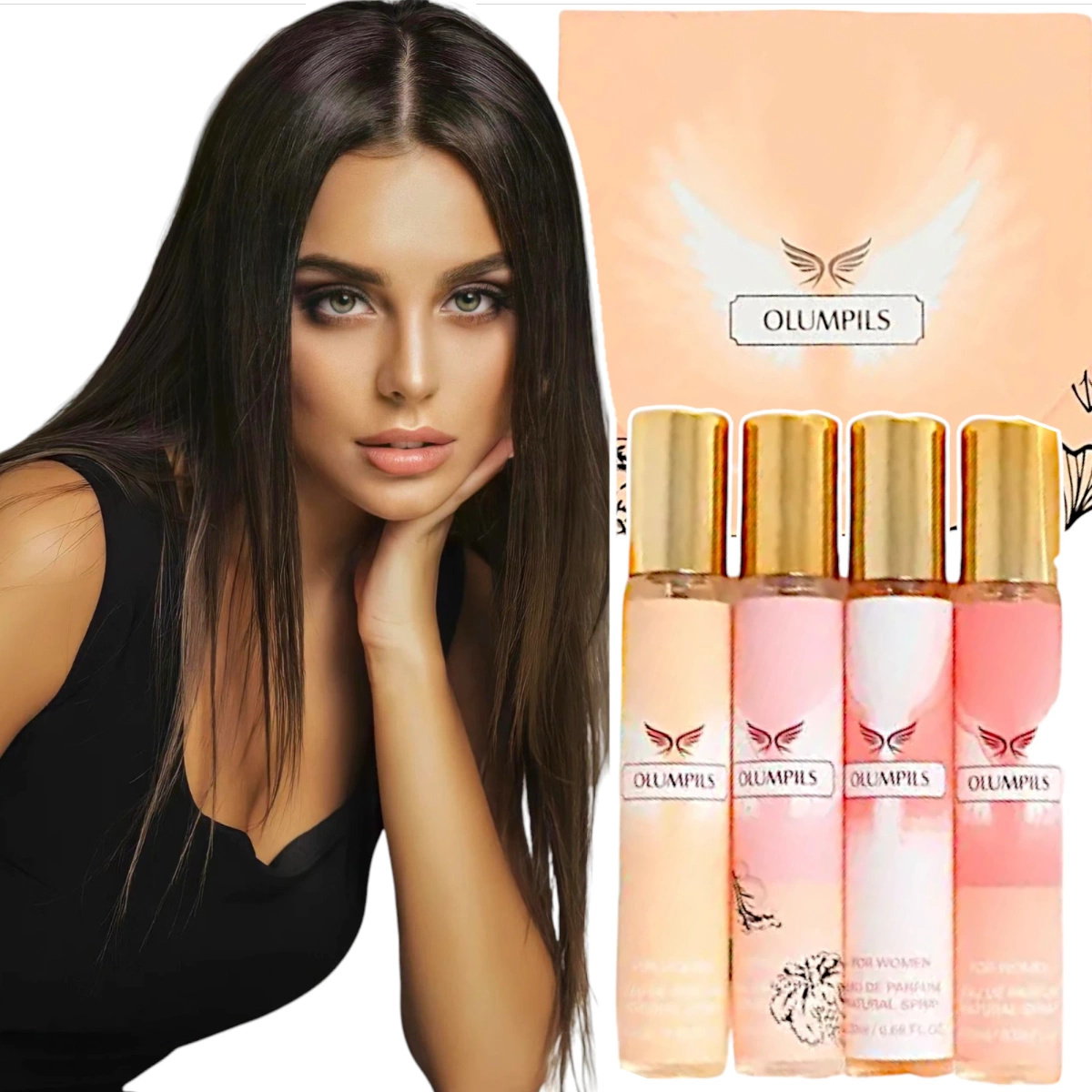 ZESTAW DLA KOBIET PERFUMETKI OLUMPILS 4sztx20ml MINIATURKI WODA PERFUMOWANA