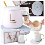 PODGRZEWACZ DO KUBKA KAWY HERBATY ZESTAW 5w1 Kubek z Podgrzewaczem