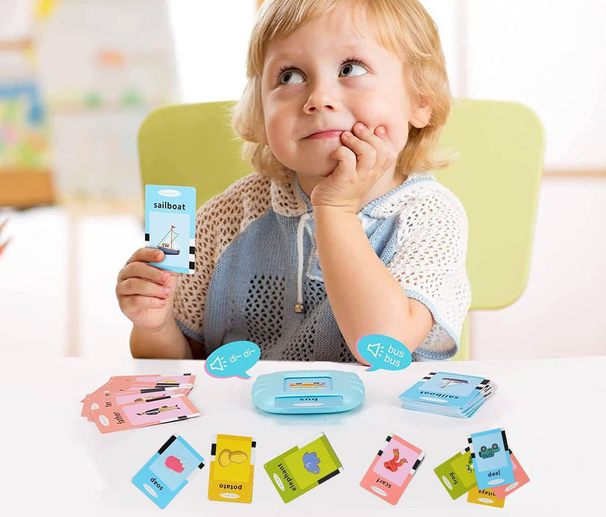 CZYTNIK KART DO NAUKI ANGIELSKIEGO 224 SŁÓWKA EDU DLA DZIECI 224 SŁÓWKA 