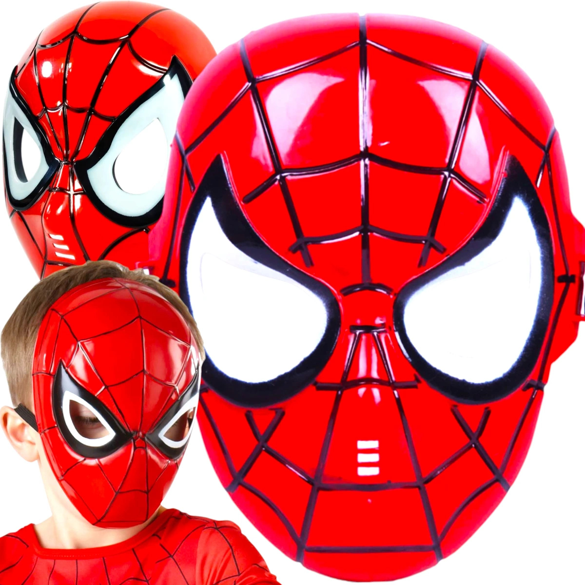SPIDERMAN MASKA DLA DZIECI DOROSŁYCH STRÓJ CZŁOWIEK PAJĄK NA BAL SPIDERMANA
