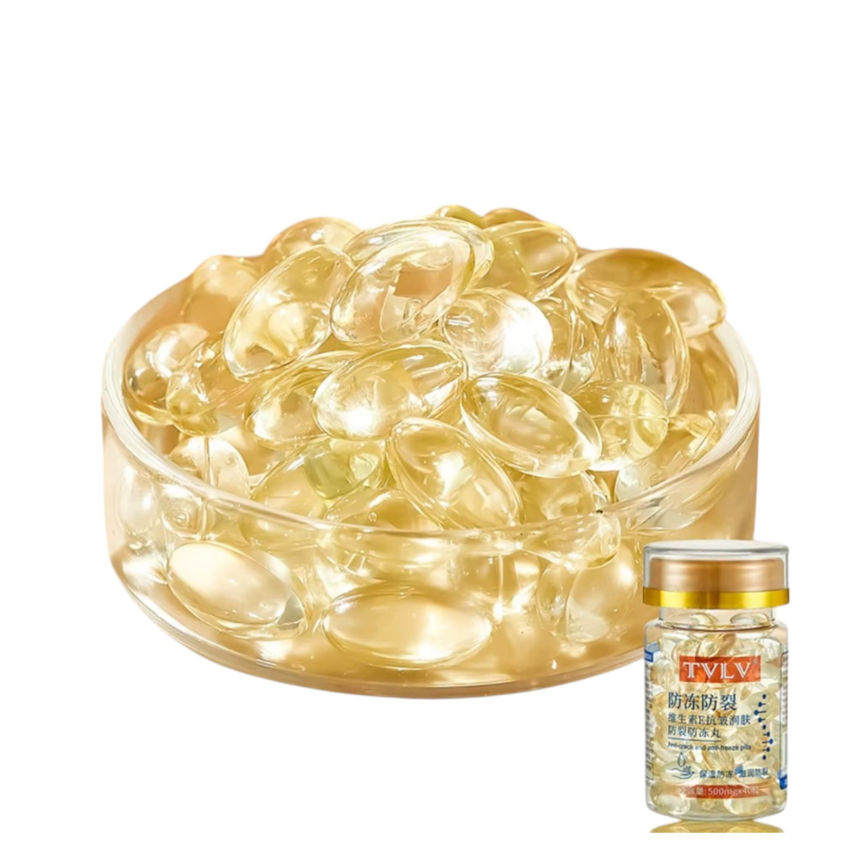 TVLV WITAMINOWE SERUM NAWILŻAJĄCE PRZECIWZMARSZCZKOWE W KAPSUŁKACH 40szt. 