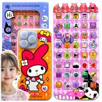 KUROMI - SMARTFON DLA DZIECI DOTYKOWY 3D TELEFON INTERAKTYWNY ŚWIECI GRA 