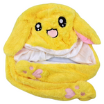 CIEPŁA CZAPKA PLUSZOWA - KRÓLIK RUCHOME USZY ŚWIECI LED ŁAPKI ŚWIECĄCE