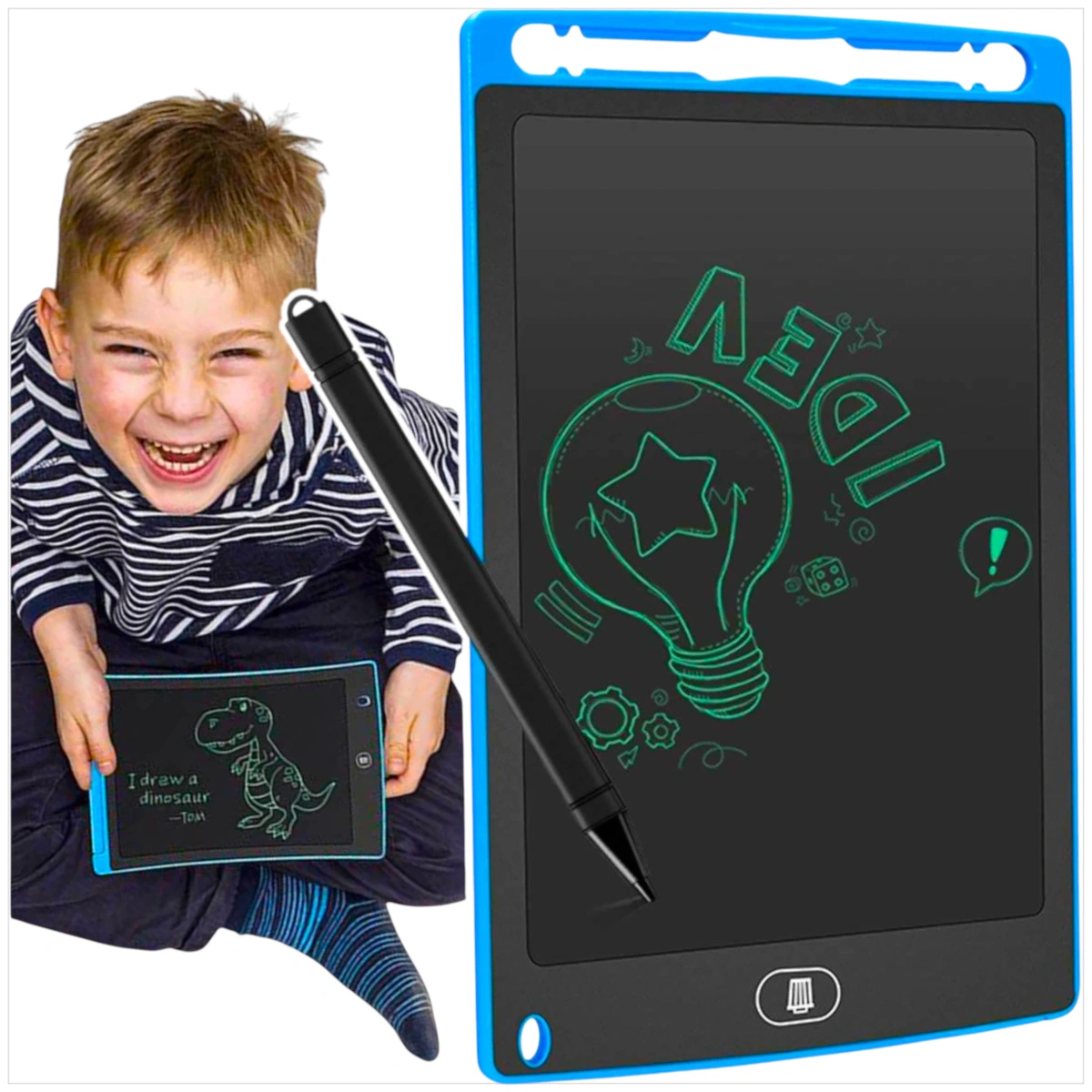 TABLET GRAFICZNY DO RYSOWANIA ZNIKOPIS TABLICA DO MALOWANIA KREATYWNY LCD