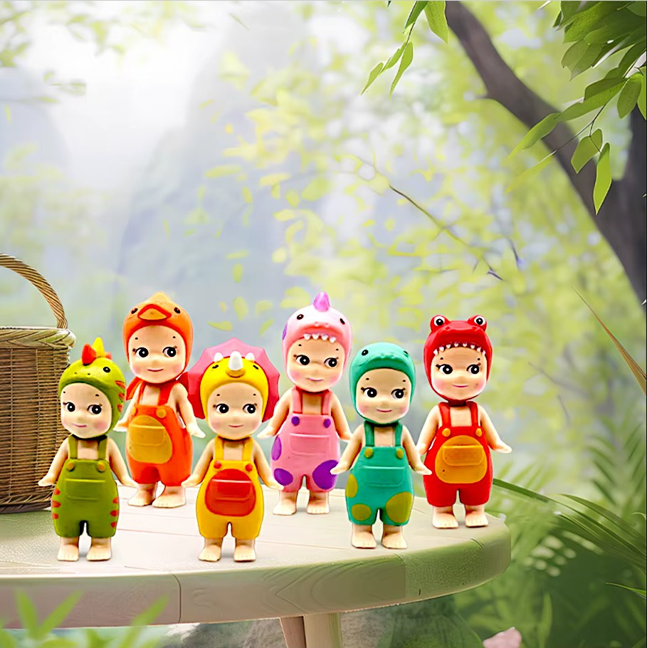 LALKA MINI FIGURKA KOLEKCJONERSKA SONNY ANGEL DINOZAURY LALECZKA NA TELEFON