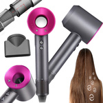 PROFESJONALNA SUSZARKA DO WŁOSÓW DRYER 1600W ULTRA JONIZACJA + KOŃCÓWKA
