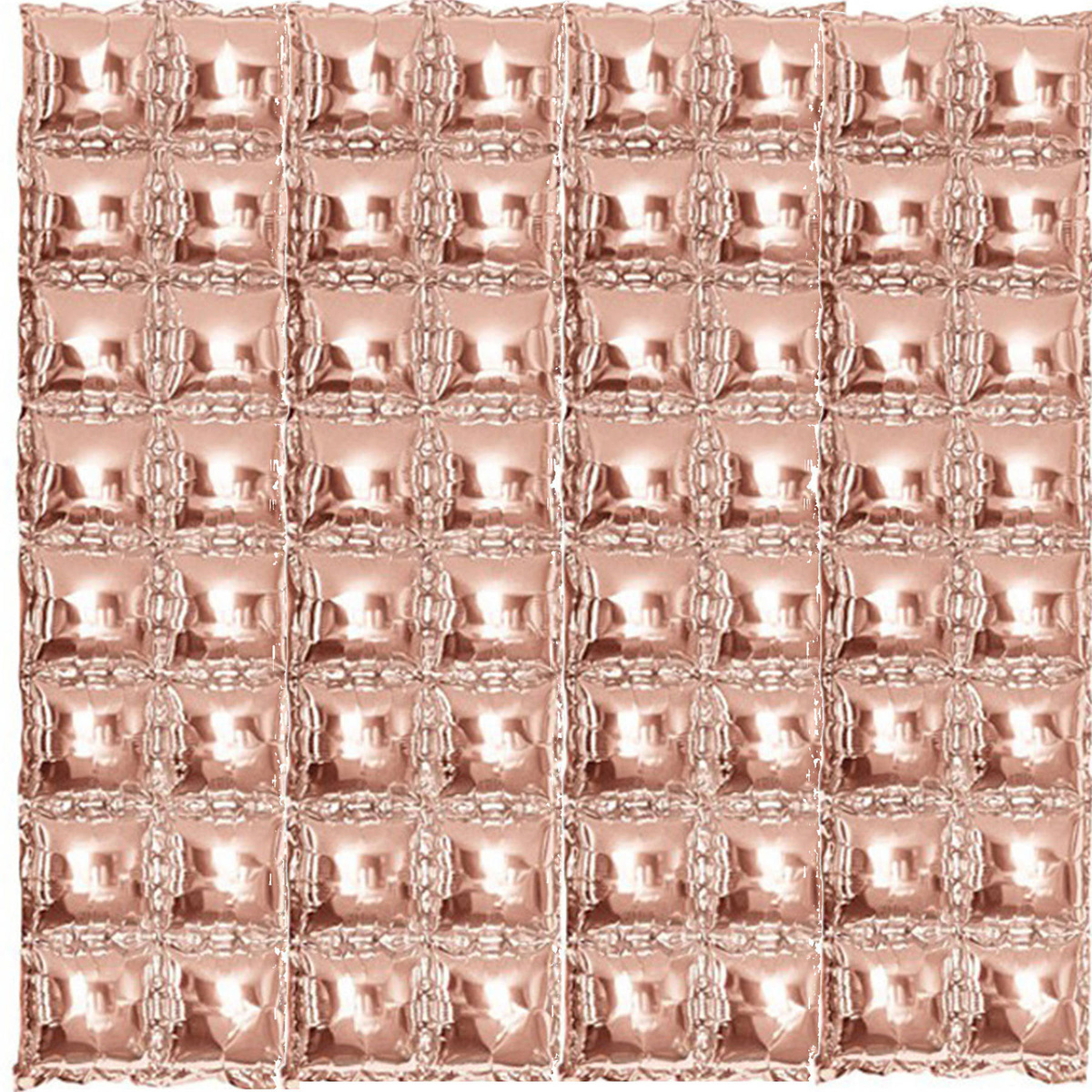 ŚCIANA BALONOWA KURTYNA Z BALONÓW IMPREZOWA ROSE GOLD 140 x 148 CM