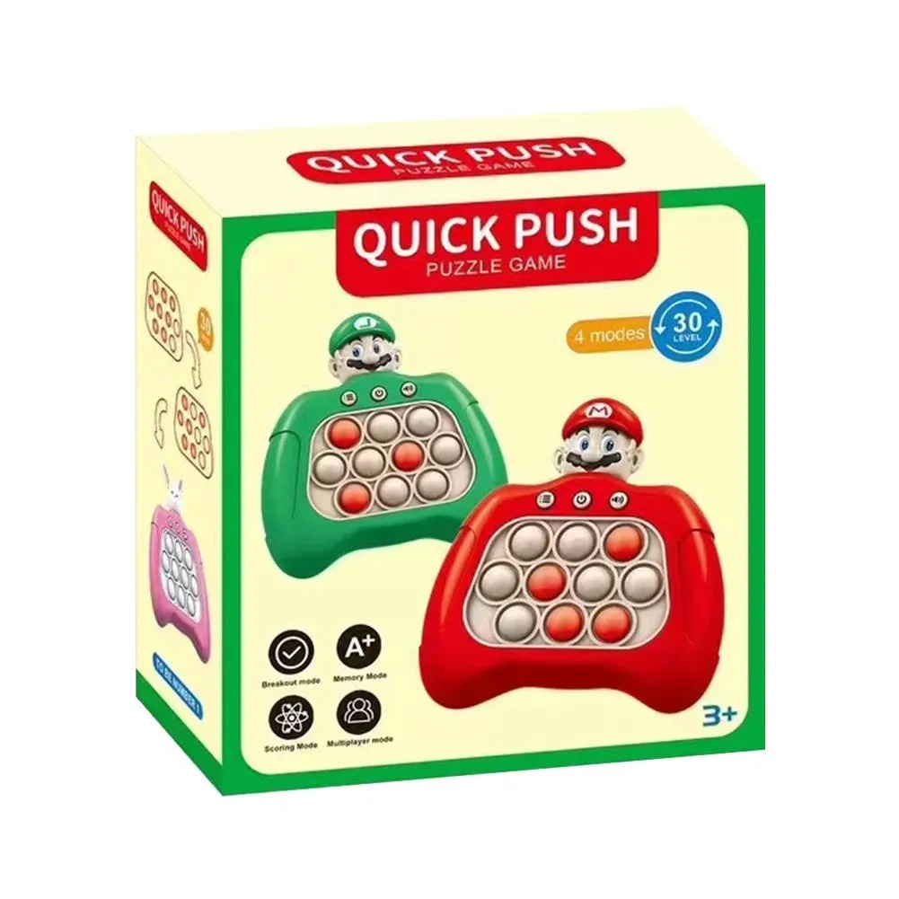 KONSOLA POP IT SUPER MARIO LUIGI GRA ELEKTRONICZNA ANTYSTRESOWA 30 POZIOMÓW