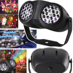 PODWOJNY PROJEKTOR LASEROWY RZUTNIK NA DOM LED WYŚWIETLA ŚWIĄTECZNE OBRAZY