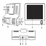 WIDEOREJESTRATOR KAMERA SAMOCHODOWA FULL HD 3KAMERY KAMERA COFANIA G-SENSOR
