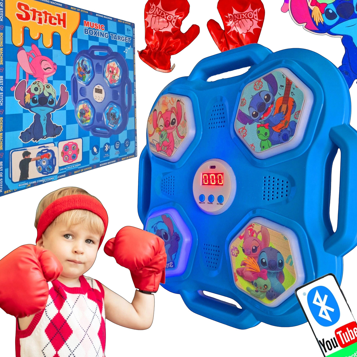 MUSIC BOXING MACHINE TARCZA TRENINGOWA MASZYNA BOKSERSKA BLUETOOTH STITCh
