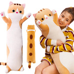 PODUSZKA PLUSZOWA MASKOTKA DŁUGI KOT ZAGŁÓWEK 70cm