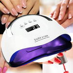 LAMPA DO PAZNOKCI UV LED HYBRYDA ŻEL MOCNA X7 MAX LCD AŻ 57 DIOD UV LED