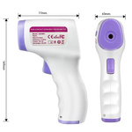 TERMOMETR BEZDOTYKOWY NA PODCZERWIEŃ LCD DLA DZIECI I DOROSŁYCH DOKŁADNY