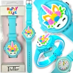 ZEGAREK DZIECIĘCY HAPPY KIDS JEDNOROŻEC EDU NA PREZENT PIERWSZY ZEGAREK