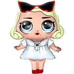 BALON LOL SURPRISE FOLIOWY POMPOWANY HELEM DUŻY NA URODZINY IMPREZĘ 78cm