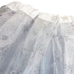 Tiulowa Spódniczka Biała z płatkami śniegu 30cm