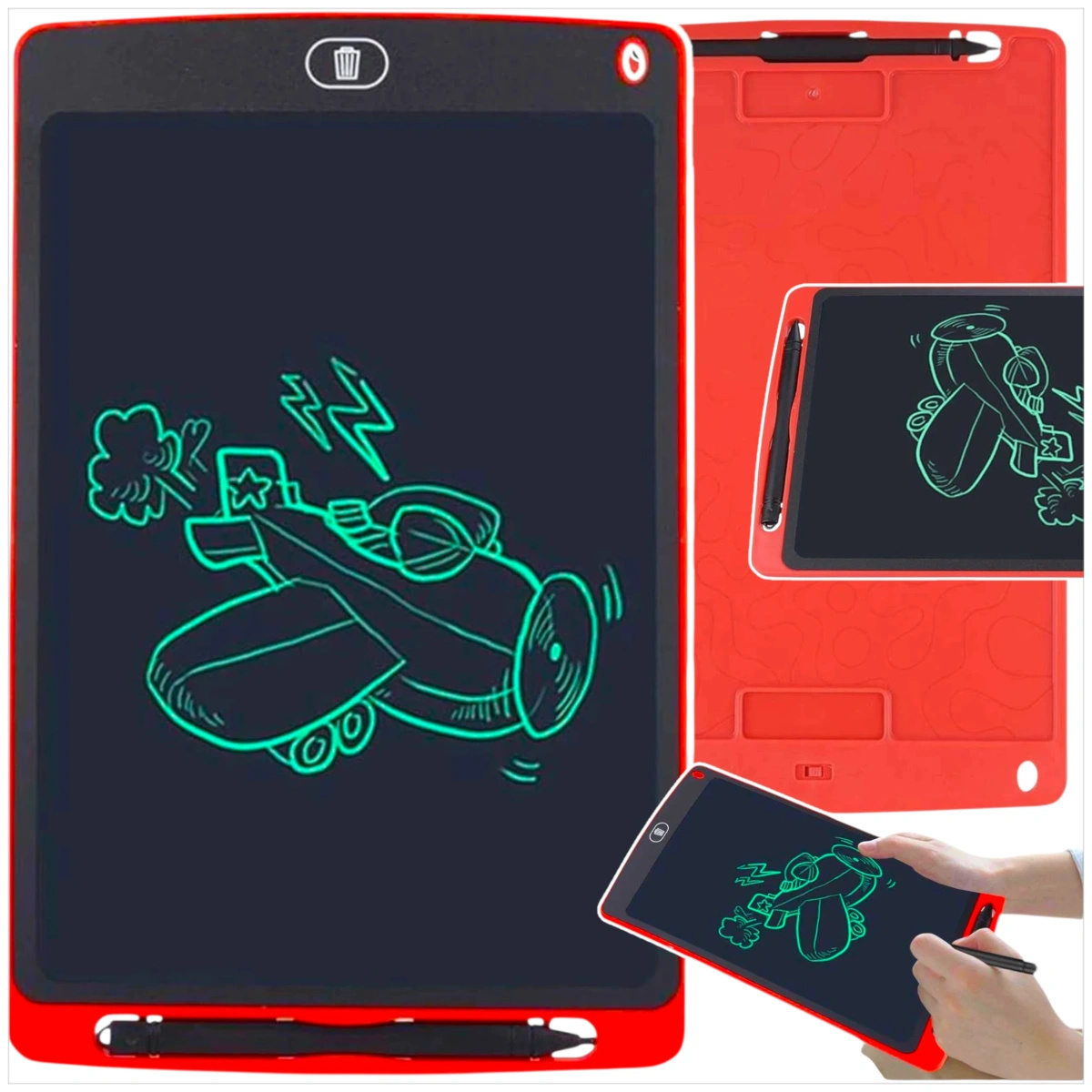 TABLET GRAFICZNY DO RYSOWANIA DLA DZIECI ZNIKOPIS TABLICA ŚWIECI LCD RYSIK