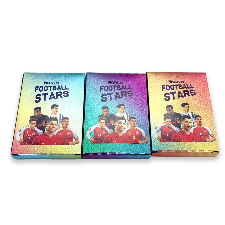 KARTY PIŁKARSKIE KOLEKCJONERSKIE RAINBOW KOLOROWE EDYCJA SPECJALNA 10 SZTUK