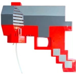 MINECRAFT PISTOLET DO BANIEK MYDLANYCH BAŃKI MYDLANE WYRZUTNIA + PŁYN PIXEL