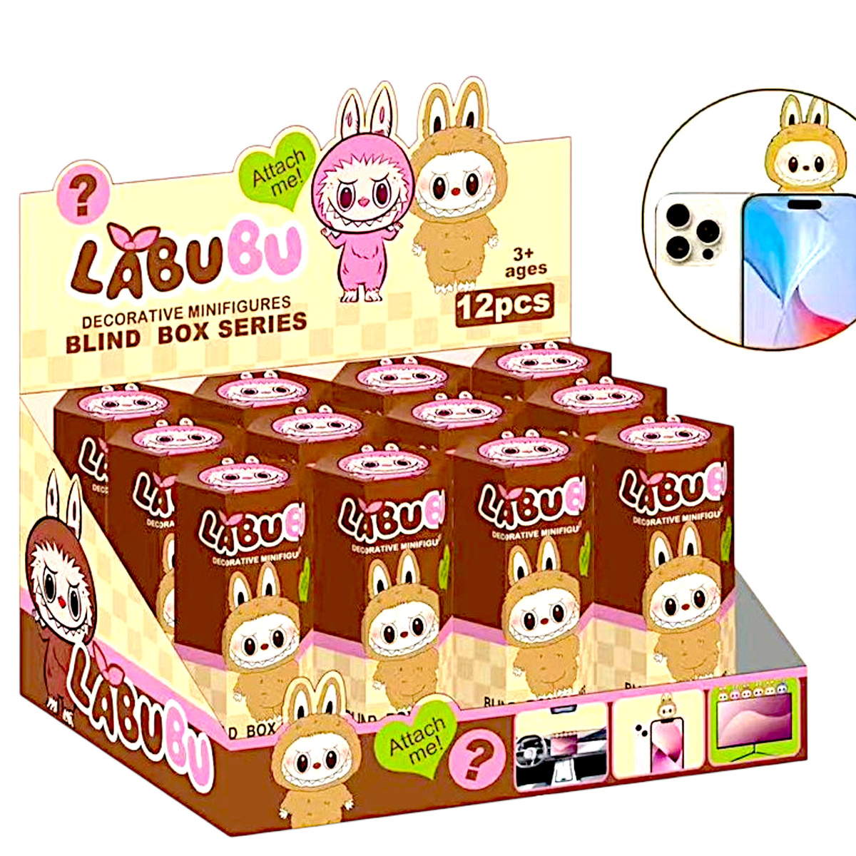 FIGURKA KOLEKCJONERSKA SONNY ANGEL LALKA NA TELEFON - LABU-BU MINI FIGURKA