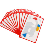 MONTESSORI DREWNIANE PUZZLE KARTY ZE WZORAMI UKŁADANKA EDUKACYJNA KLOCKI