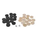 KLASYCZNE SZACHY DREWNIANE SKŁADANE 3w1 WARCABY TRYKTRAK KOSTKI DLA DZIECI