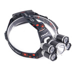 LATARKA CZOŁOWA 5x LED  LAMPKA CZOŁÓWKA  NA GŁOWĘ 2x AKUMULATORY NA PREZENT