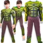 HULK KOSTIUM DLA CHŁOPCA NA BAL PRZEBRANIE NA IMPREZĘ STRÓJ M 110-116