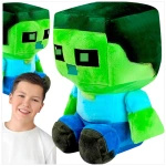 MINECRAFT BABY ZOMBIE PLUSZOWA MASKOTKA Z GRY PLUSZAK DUŻA PRZYTUALNKA 