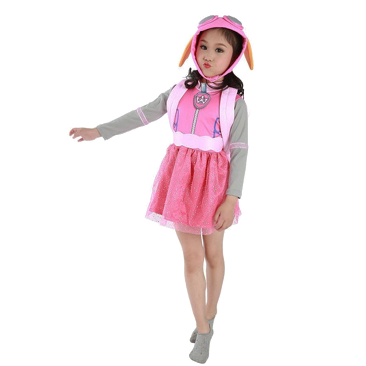 PSI PATROL STRÓJ SKYE KOSTIUM DLA DZIEWCZYNKI NA IMPREZĘ SUKIENKA 116-122