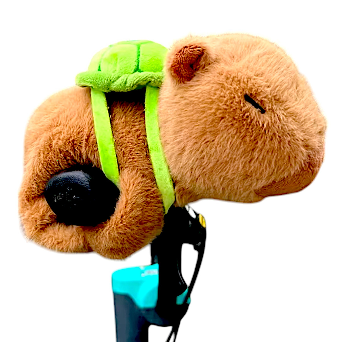 MASKOTKA KAPIBARA NA RĘKĘ Z PLECAKIEM CAPIBARA PLUSZAK PRZYTULANKA OPASKA