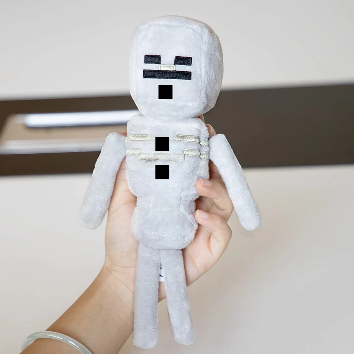 MINECRAFT SZKIELETOR KOŚCIOTRUP PLUSZOWA MASKOTKA Z GRY DUŻA MIĘKKA POSTAĆ