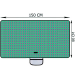 KOC PIKNIKOWY NA PLAŻĘ MATA BIWAKOWA WODOODPORNA PRZENOŚNA DUŻA 2x2m KRATA
