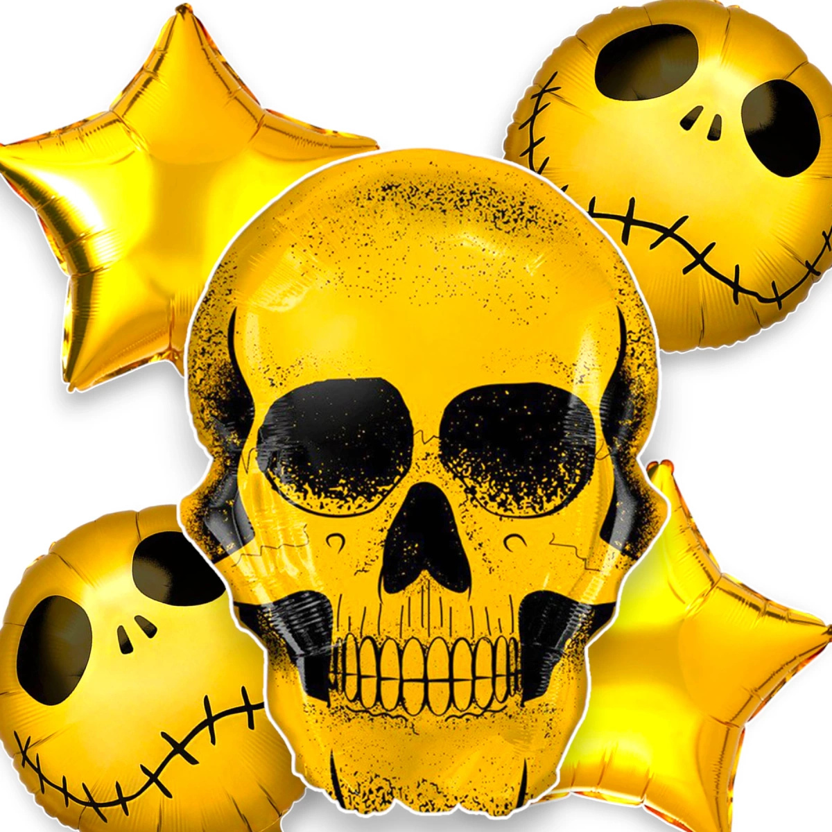 BALONY NA HALLOWEEN ZESTAW BALONÓW MIASTECZKO HALLOWEEN JACK NA IMPREZĘ 