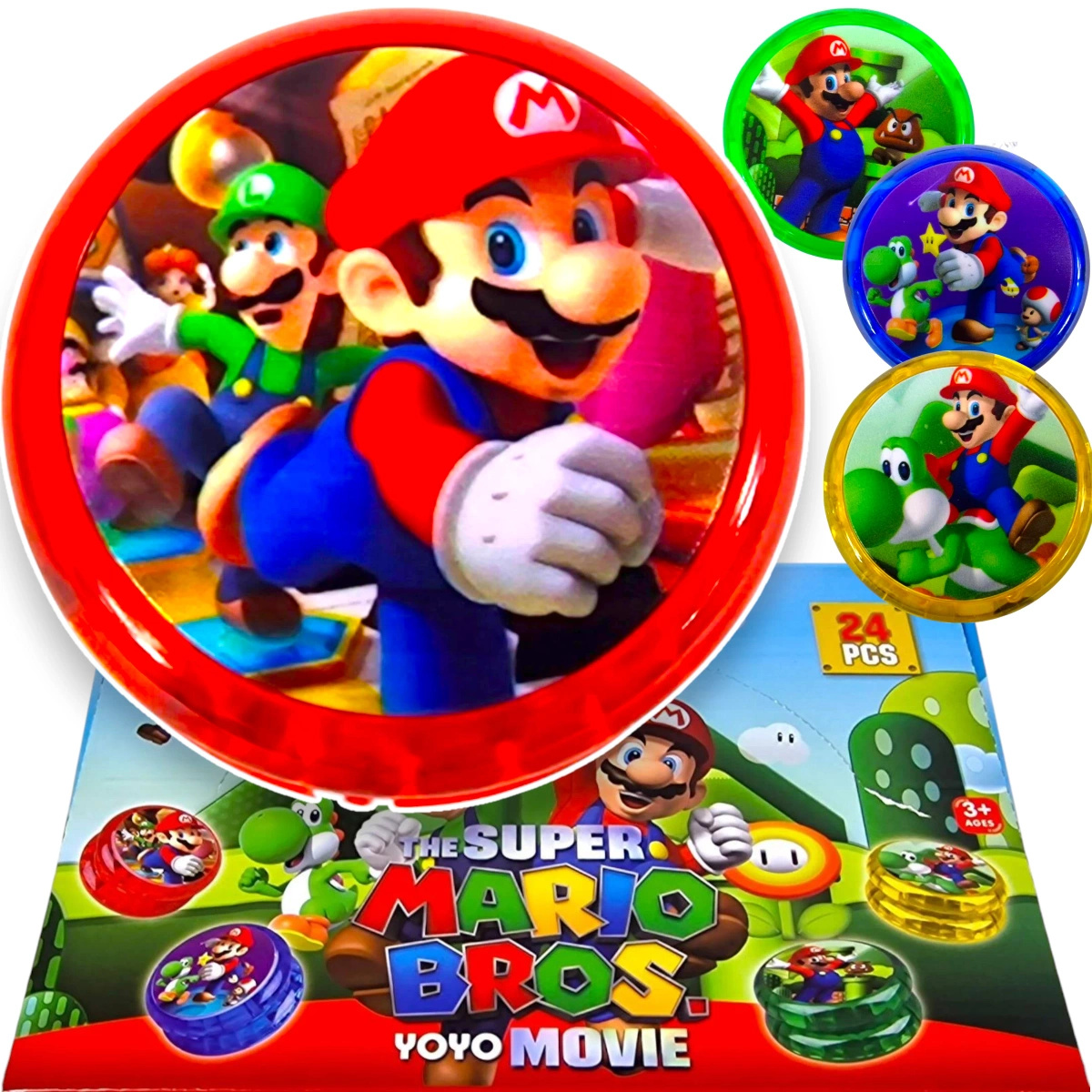 JOJO ŚWIECĄCE YOYO ŚWIECI SUPER MARIO ZABAWKA ZRĘCZNOŚCIOWA DLA DZIECI LED