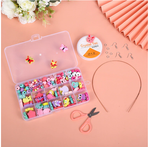 KREATYWNY ZESTAW KORALIKÓW DO TWORZENIA BRANSOLETEK OPASEK + AKCESORIA DIY